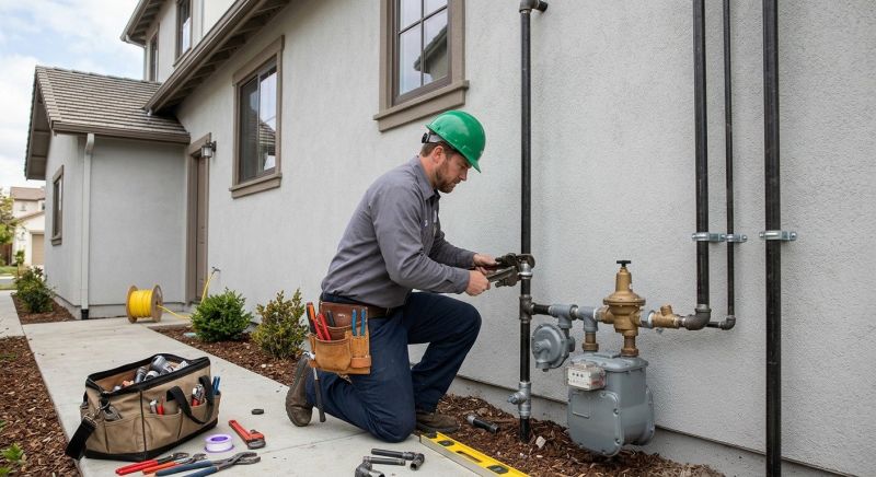 Gas Pipe Installation in Fredericksburg, VA